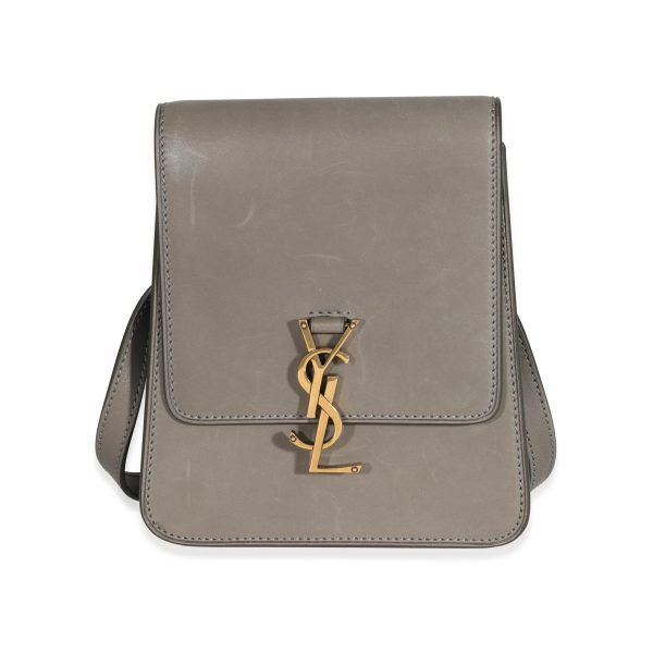 125485 sv Saint Laurent Grey Leather North South Kaia Satchel