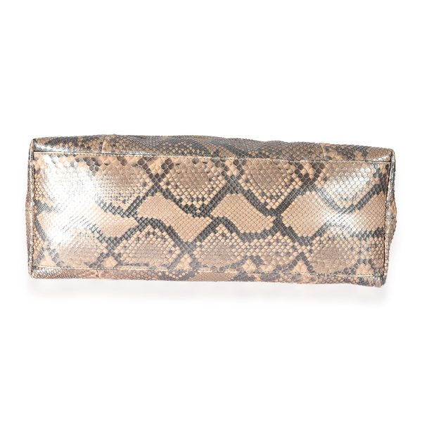 125948 box Gucci Metallic Python Medium Soho Chain Shoulder Bag