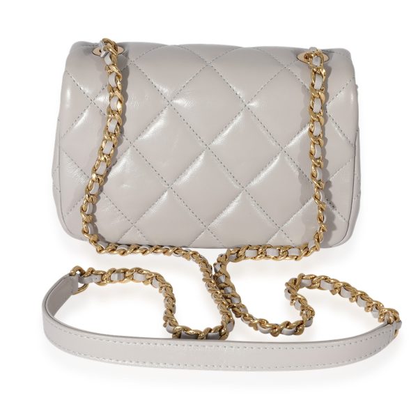 125956 pv a425a223 f5a2 4de9 ad50 ca201bae466d Chanel Grey Quilted Lambskin Mini Flap Bag