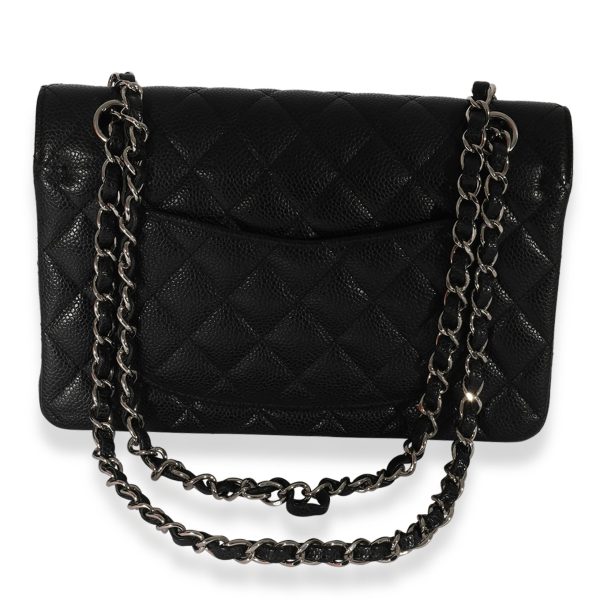 126300 pv Chanel Black Quilted Caviar Small Classic Flap Bag