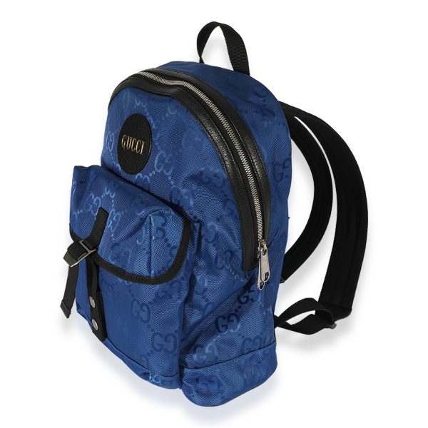 126301 pv Gucci Blue Econyl Monogram Off The Grid Backpack