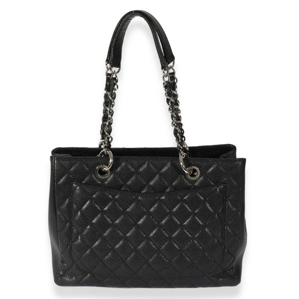 127436 pv Chanel Black Caviar Grand Shopper Tote