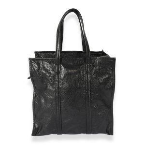 127500 fv Balenciaga Black Leather Medium Bazar Shopper Tote