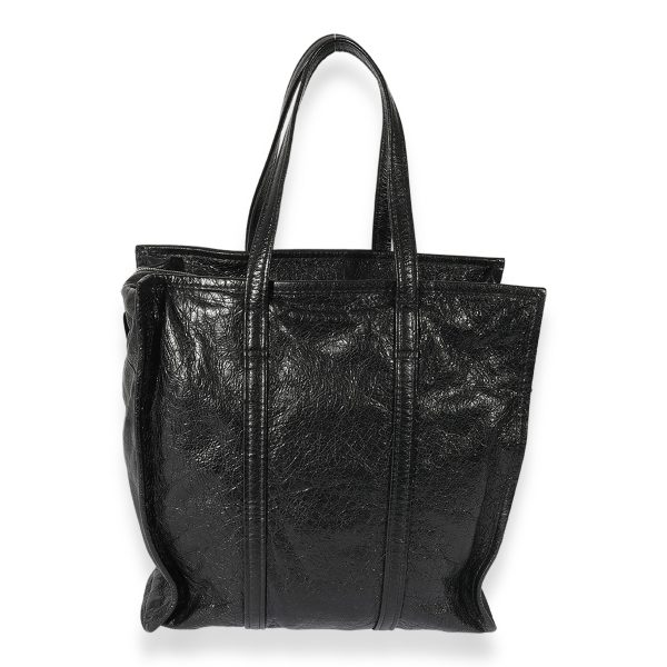 127500 pv Balenciaga Black Leather Medium Bazar Shopper Tote