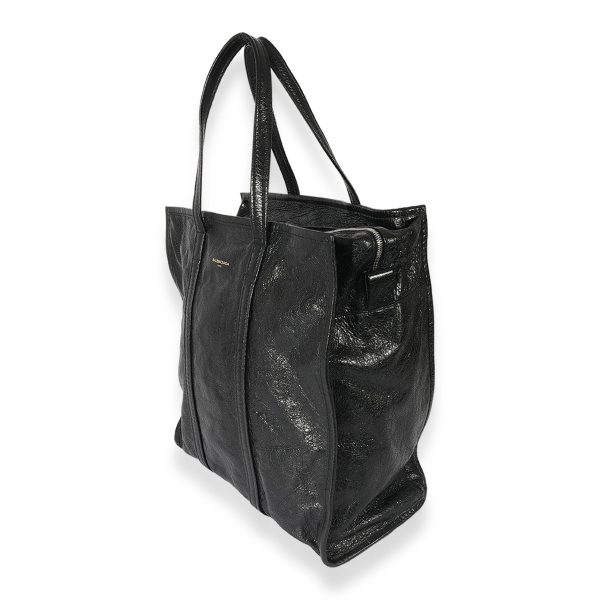 127500 sv Balenciaga Black Leather Medium Bazar Shopper Tote