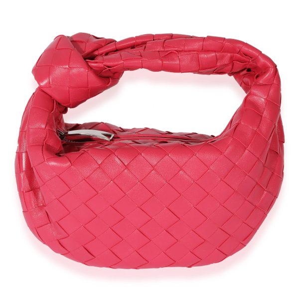 127547 fv 73f53ec3 406e 45fc 8c38 4fef30404362 Bottega Veneta Pink Intrecciato Leather Jodie