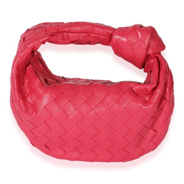 127547 pv 881b9230 fbe9 4690 94cd 8d79de19b799 Bottega Veneta Pink Intrecciato Leather Jodie