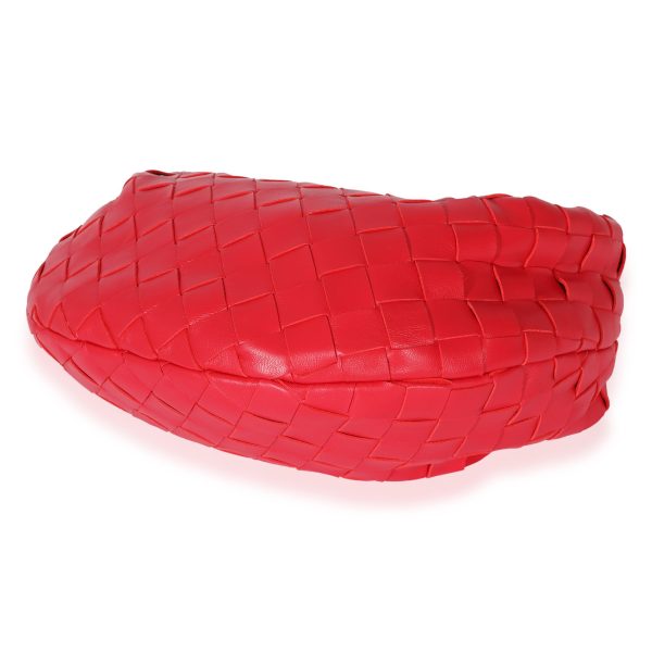 127554 box f8e91c62 9dfc 4922 9e97 977cc3525764 Bottega Veneta Red Intrecciato Leather Mini Jodie