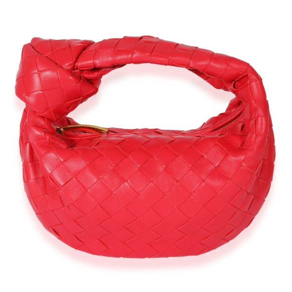 127554 fv 5b4a564e 7d3f 4207 82c6 ffdb5431b83b Bottega Veneta Red Intrecciato Leather Mini Jodie