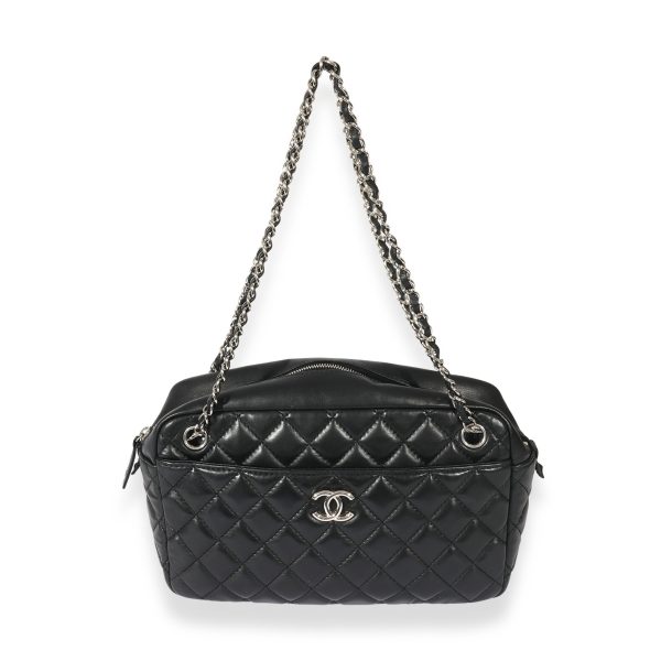 127761 fv Chanel CC Black Lambskin Camera Bag