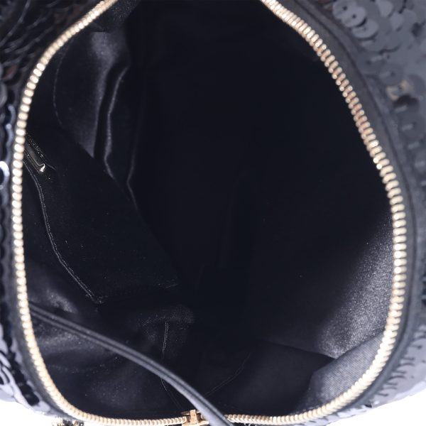 127888 bv Chanel Black Sequin Lambskin Small Backpack