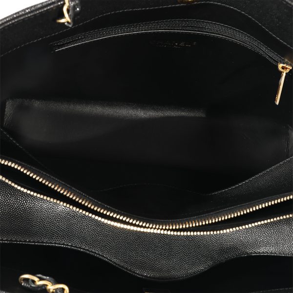 127918 bv Chanel Black Caviar Shopping Tote