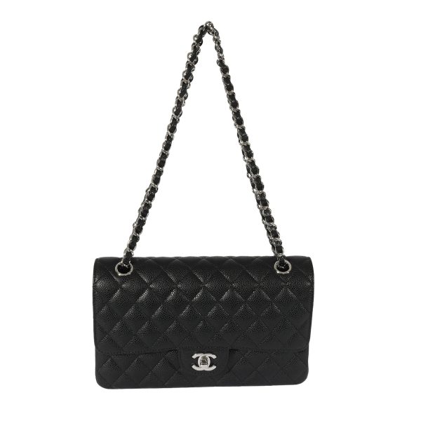 127928 bv 15ce95ff d35e 4732 ad6d 98022b0868f4 Chanel Black Quilted Caviar Classic Double Flap Bag