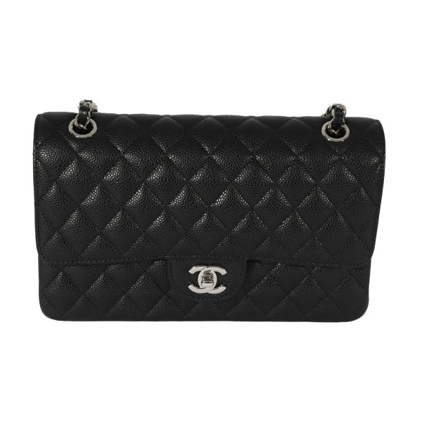 127928 fv 59adf851 8a4a 4919 931b 6544428c2e92 Chanel Black Quilted Caviar Classic Double Flap Bag