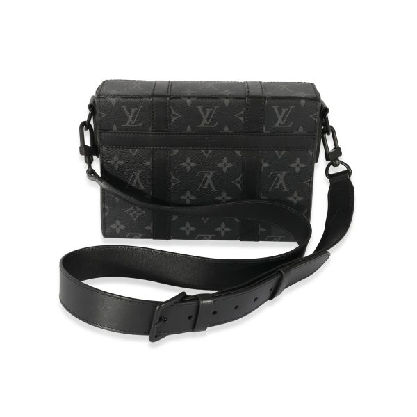 128138 pv Louis Vuitton Monogram Eclipse Trunk Messenger