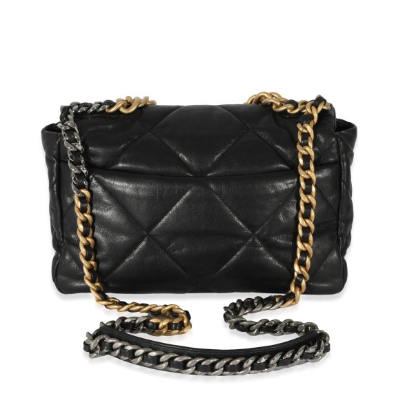 128246 pv 48dc2466 689c 44e5 85cb 4010b6988260 Chanel Lambskin Black Medium 19 Bag