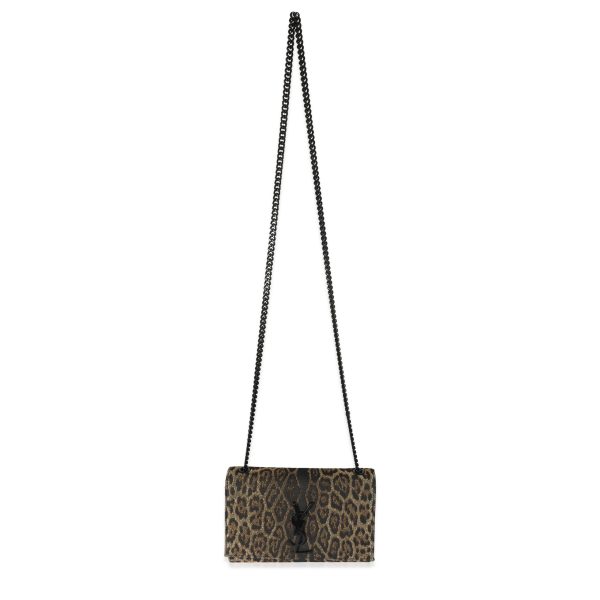 128372 bv Saint Laurent Brocade Leopard Kate Bag