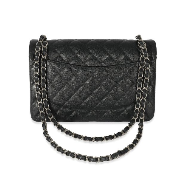 128375 pv 538d1462 9f40 4f10 ab12 f9cee48fb8b6 Chanel Chanel Black Caviar Jumbo Flap