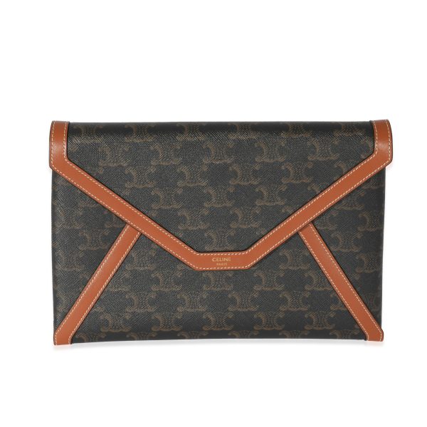 128393 fv 0ea835d2 5b39 4431 a37a b55646d76f2f Celine Canvas Triomphe Envelope Pouch