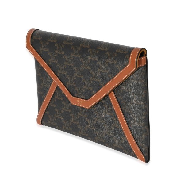 128393 sv b5d9b04e 0aa6 4c93 ad11 e2e1ea53b8fa Celine Canvas Triomphe Envelope Pouch