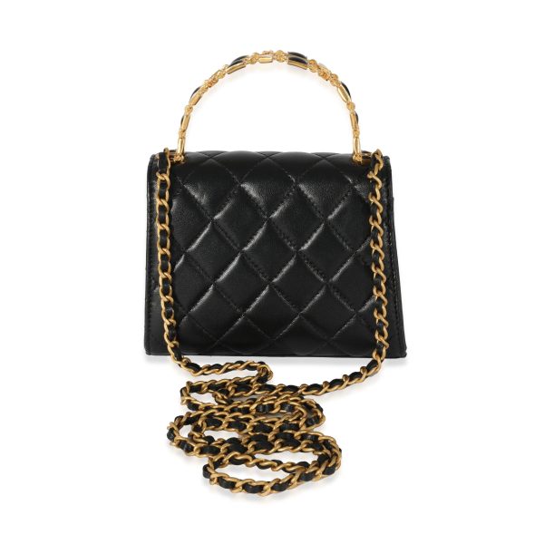 128513 pv 12c438ee 7515 4c4e 9145 b5f20a22fea1 Chanel 23A Black Lambskin Clutch With Chain