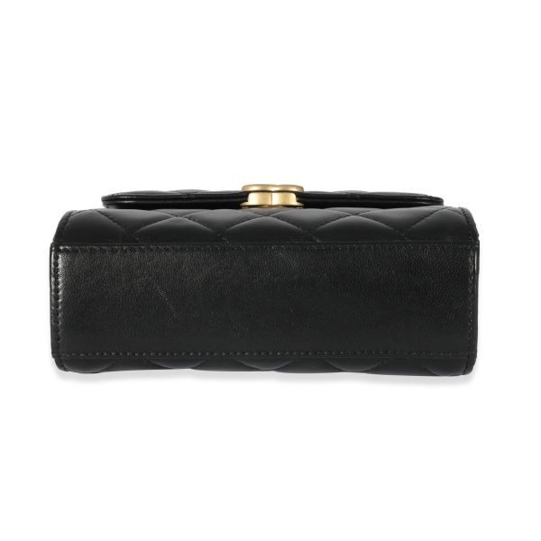 128513 stamp 069fee11 37b2 47a9 8f9f 7bfa32feb267 Chanel 23A Black Lambskin Clutch With Chain