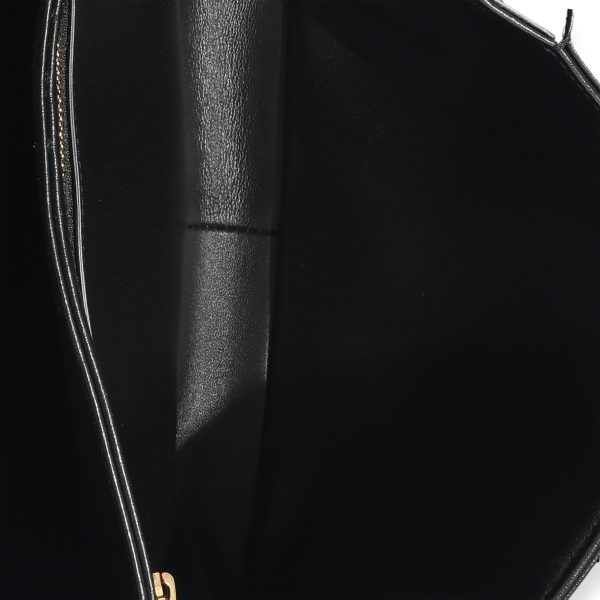 128568 ad1 466d49c0 c52a 4d47 95b3 1dc6f04d6800 Celine Black Shiny Calfskin Classique Triomphe