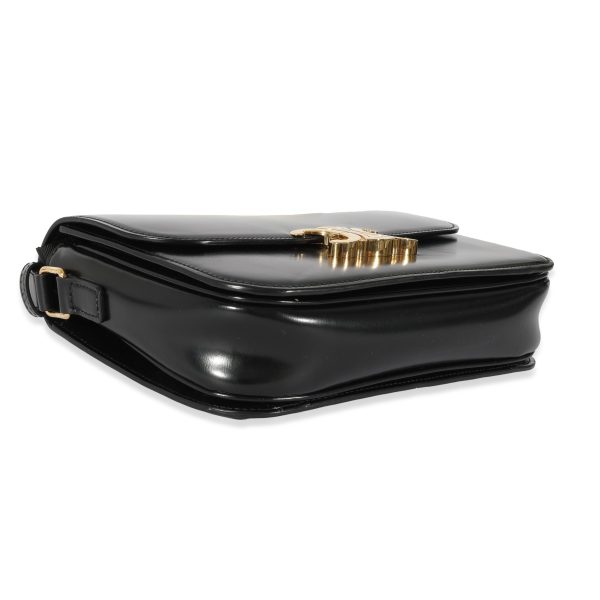 128568 clasp 4c043912 f123 46cf 88cd d239270c80a0 Celine Black Shiny Calfskin Classique Triomphe