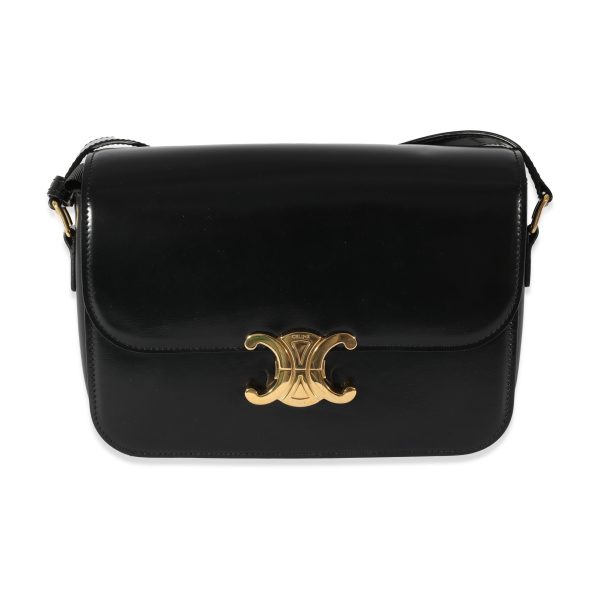 128568 fv 909dc02f cec3 4f94 8076 564a0ec5544a Celine Black Shiny Calfskin Classique Triomphe