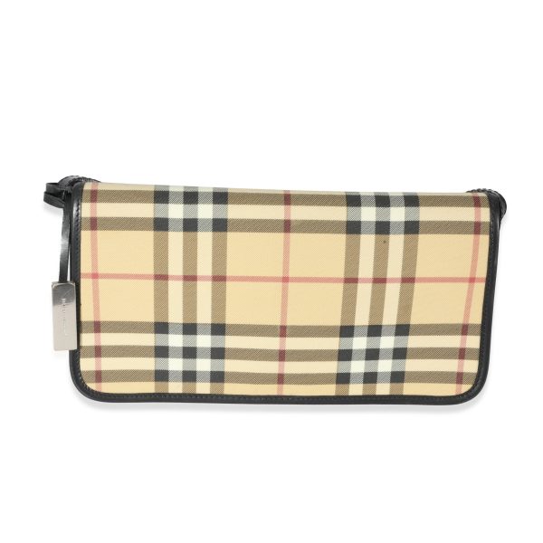 128573 fv 0374cece c88a 4bae a17b e7e298bd24b4 Burberry Vintage Canvas Check Flap Pochette