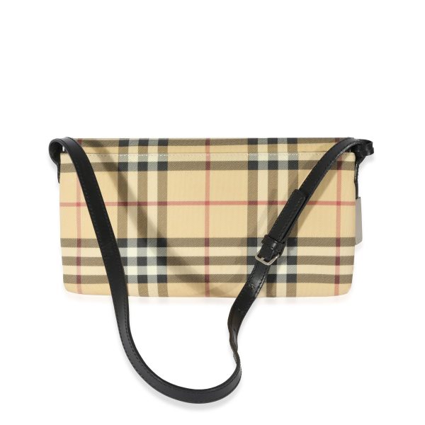 128573 pv 39336722 ef7e 45f2 9d28 155b730cbe97 Burberry Vintage Canvas Check Flap Pochette