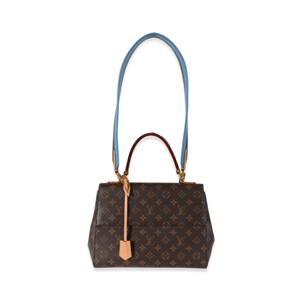 130127 bv Louis Vuitton Monogram Canvas Blue Glacial Cluny MM