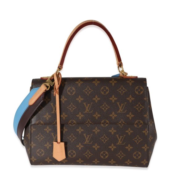 130127 fv Louis Vuitton Monogram Canvas Blue Glacial Cluny MM