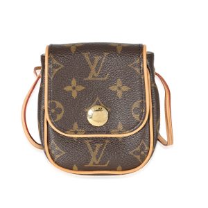 130393 fv Louis Vuitton Etuitrois Bordeux Pouch Brown