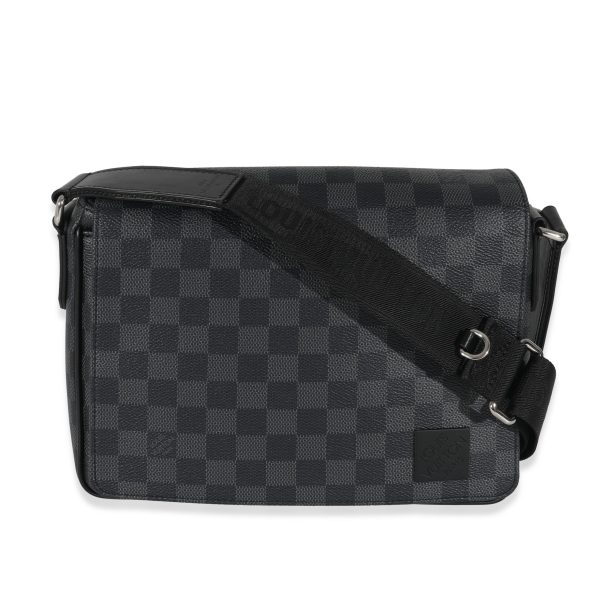 130858 fv Louis Vuitton Damier Graphite Canvas District PM