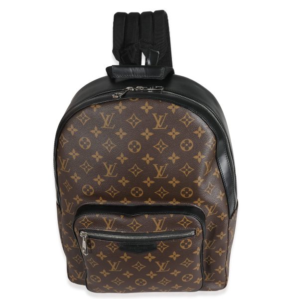 131813 fv Louis Vuitton Monogram Macassar Canvas Josh Backpack