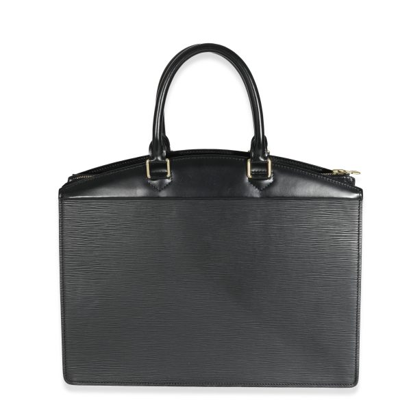 131884 pv Louis Vuitton Vintage Black Epi Riviera Bag