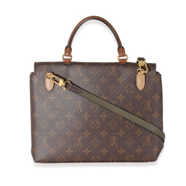 132141 pv Louis Vuitton Sesame Leather Monogram Canvas Marignan Bag