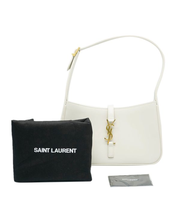 132264 pv Saint Laurent Blanc Vintage Smooth Leather A Le 5 Hobo