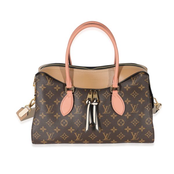 132625 fv Louis Vuitton Monogram Canvas Sesame Peach Tuileries