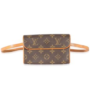 132645 fv Louis Vuitton Sac Plat BB Monogram 2Way Bag Brown