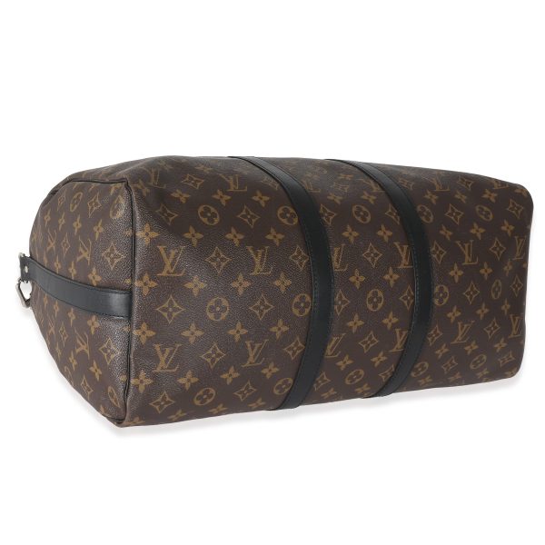 132820 pv Louis Vuitton Monogram Macassar Keepall Bandoulière 45