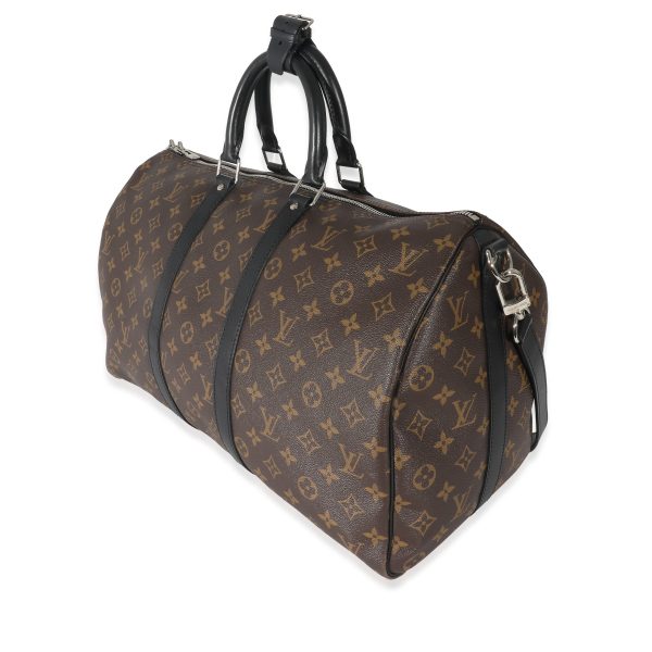 132820 sv Louis Vuitton Monogram Macassar Keepall Bandoulière 45