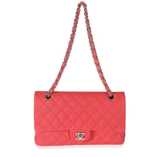 132847 bv Chanel Red Matte Caviar Medium Double Flap Bag