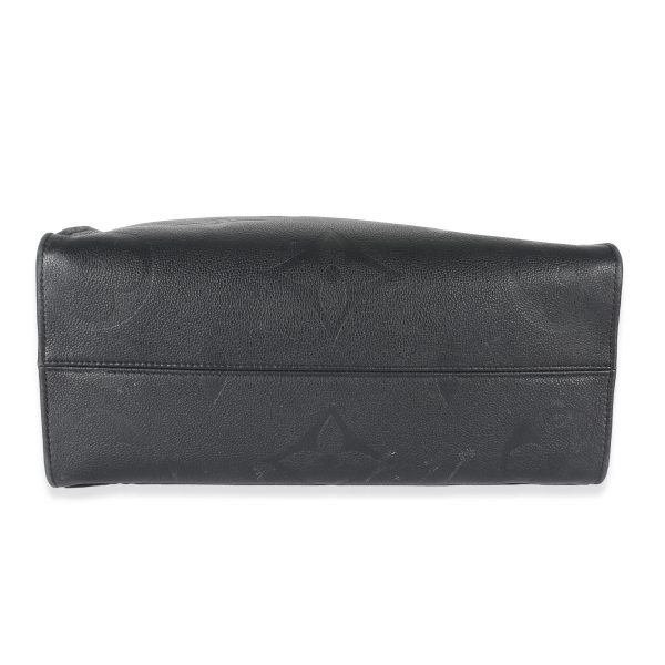 132876 stamp Louis Vuitton Black Monogram Empreinte Giant Onthego MM