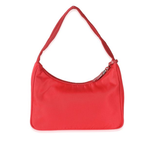 133072 pv Prada Red Nylon Re Edition 2000 Mini Bag