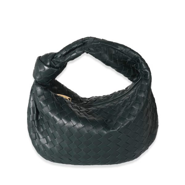 133092 fv Bottega Veneta Inkwell Intrecciato Lambskin Teen Jodie