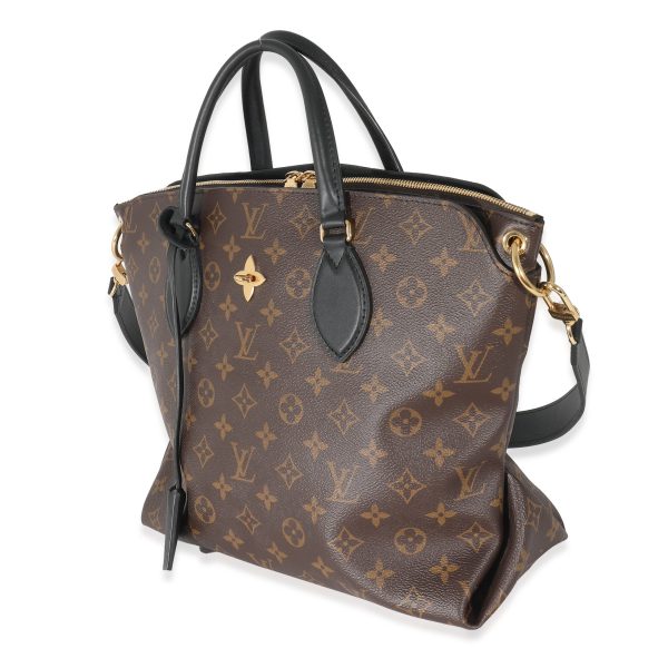 133154 sv Louis Vuitton Monogram Canvas Flower Zipped Tote