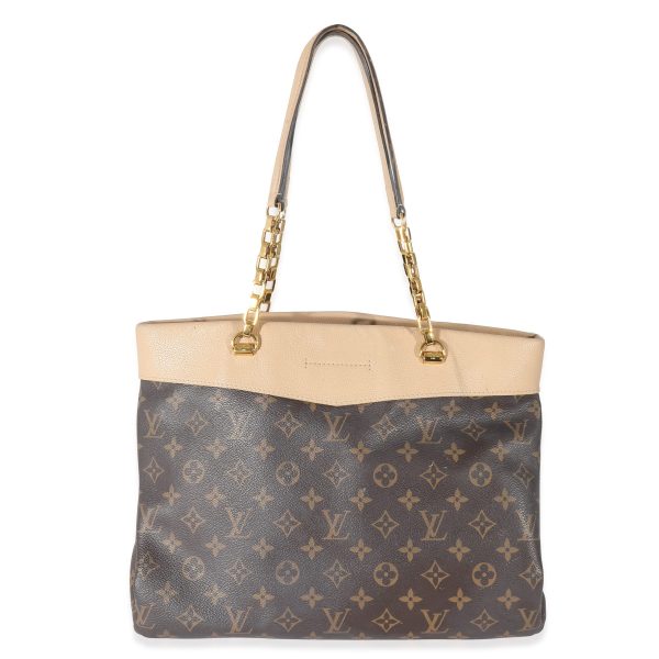 133317 pv Louis Vuitton Dune Monogram Canvas Pallas Shopper