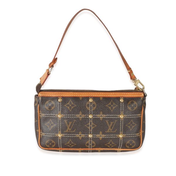 133449 pv Louis Vuitton Monogram Canvas Riveting Pochette